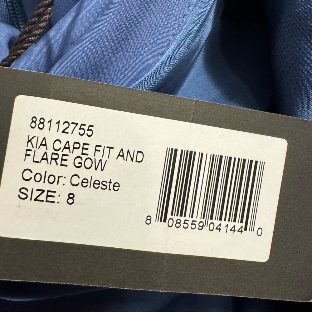 Theia Kia Cape Fit And Flare Gown size 8 - Picture 4 of 5